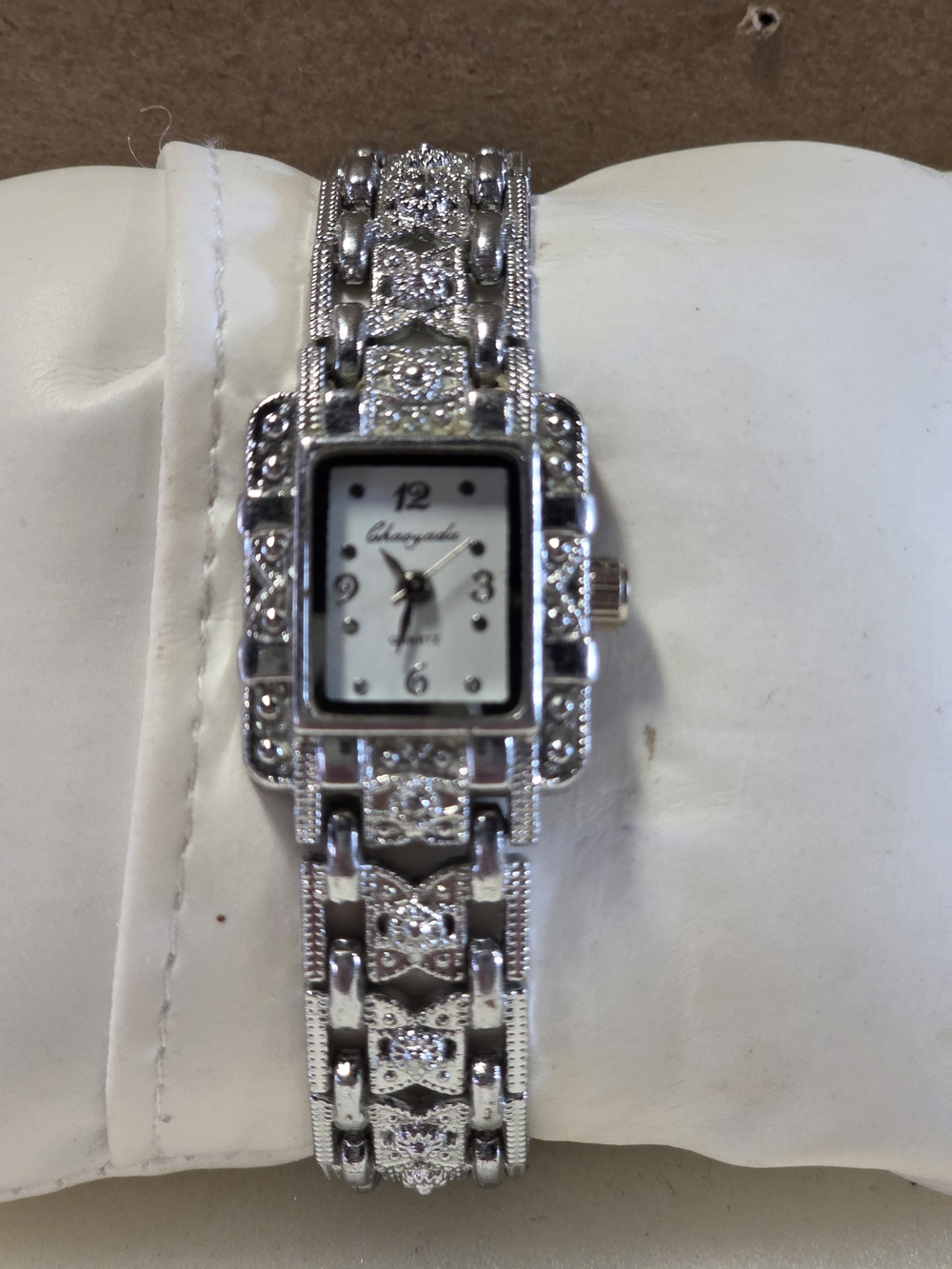 CHAOADA Silver Crystal Women's Bracelet Watch